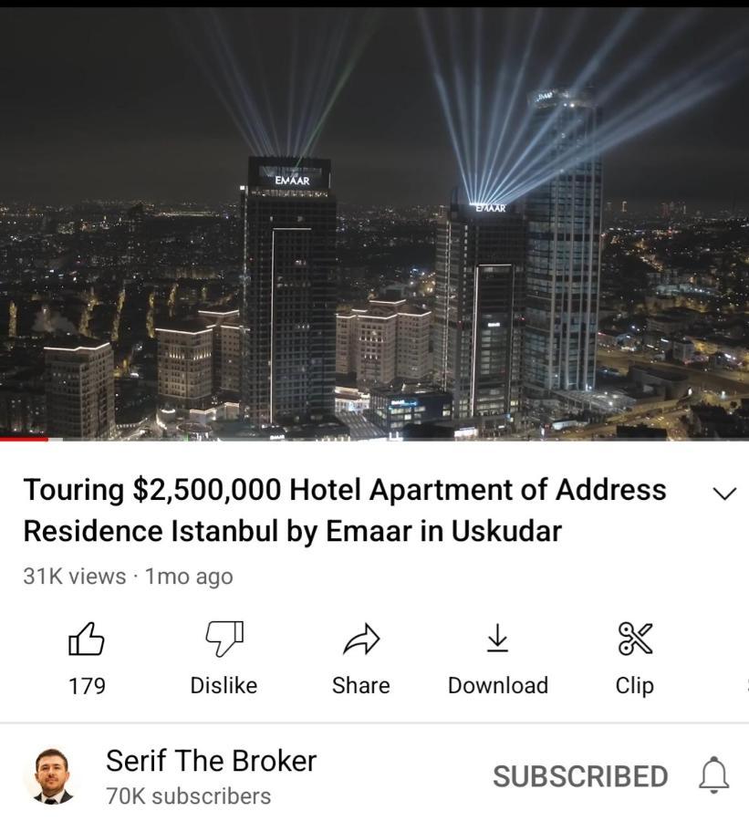 Serviced Luxurious 3+1 In Address Emaar Square Estambul Exterior foto